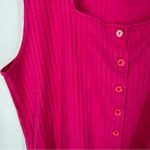 Vintage Denim Republic Pink Ribbed Button Photo 1