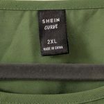 SheIn  Plus 2X 18 20 Scoop Tunic Top Shirt Blouse Work Wear Tie Front Babydoll Photo 3