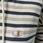 Champion Vintage 90s Reverse Weave Striped Sweatshirt Hoodie Boating Unisex L Photo 4