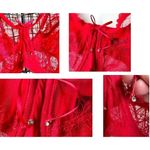 Smart & Sexy NWT Smart Sexy Pin Up Unlined Underwire Bra 46DDD Red Sheer Floral Valen… Photo 6