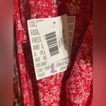 LuLaRoe Shirley Red White Floral Kimono Photo 5