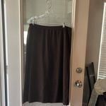 Dressbarn Women’s Skirt Suit Feather Collar 14/16 Jacket 18/ 20 Skirt Metallic Brown Photo 4