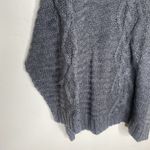 American Eagle  Gray Wool Blend V Neckline Oversized Cozy Sweater Small Photo 3