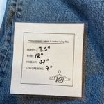 American Eagle High Waisted Frayed Hem Straight Leg Denim Jeans Whiskers Size 10 Blue Photo 9