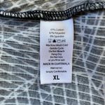 LuLaRoe  XL Kimono Duster Open Front Cardigan Black White Abstract Lightweight Photo 6