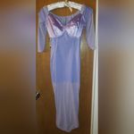 NWOT Laura Byrnes California Monica dress lavender & silver Spring2013 size S Purple Photo 7