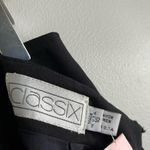 Vintage 80’s 90’s black linen blend pencil skirt classic chic career Photo 4