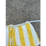 Free People  hot hot hot shorts yellow white striped cotton boho mini shorts S Photo 7