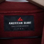 American Giant UNISEX American Vintage Crew Sweatshirt Made In USA Size S Red Photo 3