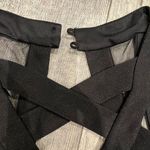 Crystal Doll Size 3 Women’s black blue and white maxi dress with zipper and clip Photo 2