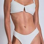 DEVON WINDSOR Cream Textured Bikini Size M Photo 0