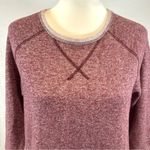 She & Sky cozy burgundy crewneck loose fit sweatshirt dress w pockets size small Photo 2