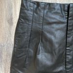 Free People Free People Pleated High Waist Vegan 12 Straight Leg Leather Trousers 90s Retro Photo 2