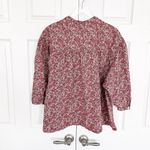 Lee Soft Volume Braclet Sleeve Shirt in Peach Fuzz Ditzy Floral Photo 7