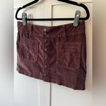 We The Free We The Free Mini Joanie Skirt Size 30 Corduroy Button Front Boho Free People Photo 3