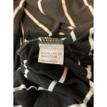 Ecowish  Womens Black White Stripe Sleeveless Keyhole Romper Drawstring Waist XXL Photo 9