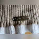 Calvin Klein  Womens Beige Pullover Ribbed Long Sleeve lettuce hem Sweater|Sz:L Photo 9