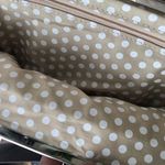 90s vintage Vegan leather magnetic closure caramel brown clutch bag purse wallet Photo 5