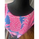 Lilly Pulitzer  Blanca Stretch Romper Blue Haven Little Flamenco Print Photo 1