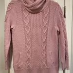 L.L. Bean Signature Size M Lavender Pullover Cotton Cowl Neck Fisherman Sweater Purple Size M Photo 0