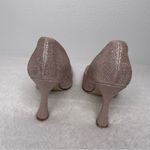 NWOB BEAUTIISOLES Abigail Square Toe Pump Light Pink Metallic Fabric size 8.5 Photo 4