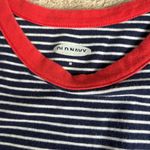 Old Navy Striped Tank Top with Red Trim Photo 3