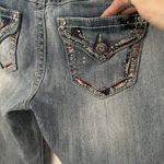 Shyanne  Womens Jeans Anne Boot Cut Flap Medium Wash Denim Mid Rise Sz 28 Short Photo 4