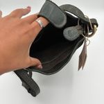 NWT Green Leather Crossbody Bag India Small Zip Pocket Small Top‎ Zip Black Photo 6