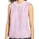 J.Crew New Lace Ruffle Neck Top Black Photo 3