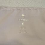 Apana Women's Cropped Capri Leggings Sz Small White Purple Hue Criss-Cross Hem # Photo 7