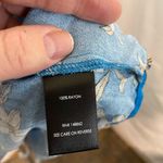 Torrid  Women Sz 1 Blue Sleeveless‎ Blouse Top Shirt Neck Tie Floral Flowers Photo 4