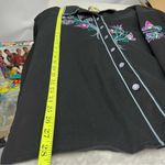 Bob Mackie  Wearable Art 2x embroidered western shirt vintage rockabilly rodeo Photo 11
