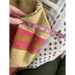 America & Beyond Embellished Embroidered Woven Tote Bag Purse Golden Haze Pink Brown Photo 4
