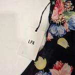 LPA  Button Up Midi Dress in Midnight Roses Photo 12