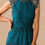 Sundance Dark Green Lace Dress Photo 1