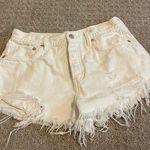 We The Free White Distressed Cut Off Denim Shorts 27 Photo 0