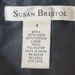 Susan Bristol Floral Abstract Black & White Pleated Skirt Womens Size 4 Photo 7