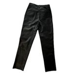 Wilfred Aritzia  Black Vegan Leather High Rise Straight Taper Leg Pants Size 2 Photo 3