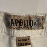 Apollo Rhinestone White Juniors 11/12 McBling Western Shorts Jean Denim Photo 1