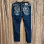 Miss Me  Rhinestone Western Curvy Skinny Jeans, Size 12/30 Photo 1