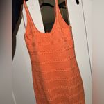 Orange knit dress Size M Photo 1