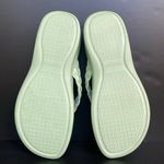 Vionic  KENJI Sunrise Wedge Mint Green Sandal Size 9 Braided Leather Thong Strap Photo 6