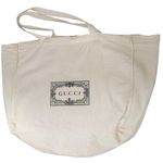 Gucci Cream Reusable Cotton Tote Bag 19" X 14" Photo 0