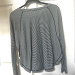 Hem & Thread  black and white long sleeved top Photo 1