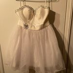 White Sequin Cocktail Dress Size 4 Photo 0