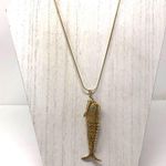 Antique Koi fish pendant, Art Deco c1930s Photo 6