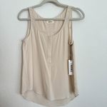L'Agence  Champagne Reva Silk Tank Top Photo 1