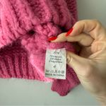 Bright Pink Oversized Chunky Knit Turtleneck Sweater M Size M Photo 2