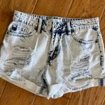 KanCan USA Kancan Jeans Shorts Size Medium High Rise Distressed Acid Wash Fray Cuff Photo 0