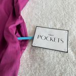 Ann Taylor Loft Dress Womens Sz 4 Purple Ruffle Neck Sleeveless Whimsygoth Boho Photo 9